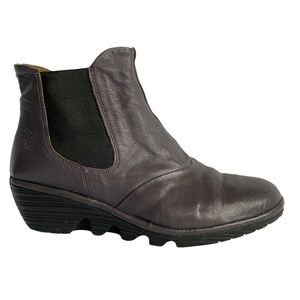 Fly London wedge pull on boots EU38